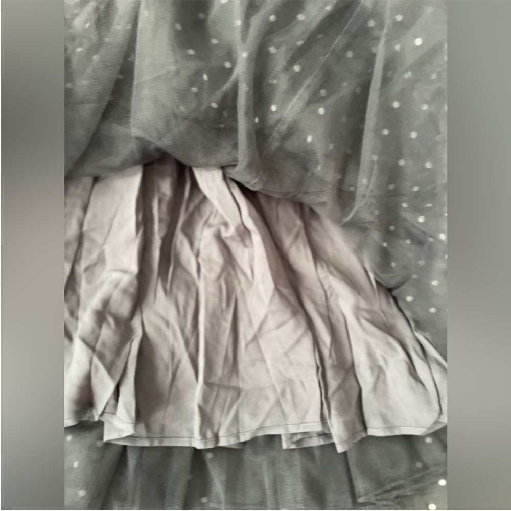 Elegant Charcoal Polka Dot Kids Dress NORALEE SOFIA DRESS - MIDNIGHT Size 10Y - Picture 11 of 16